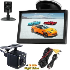 4.3 Inch HD Screen Monitor Car Rear View Parking Backup Reverse Camera Kit