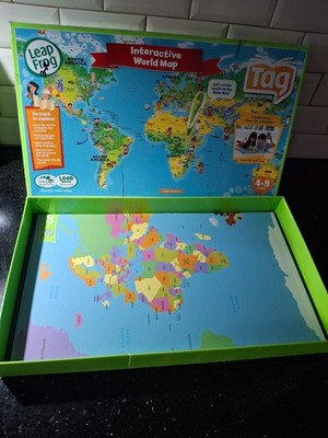Leap Frog Our World Tag Reader Interactive Map No Pen or Disc