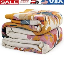 100 Cotton Boho Throw Blanket Soft Breathable Couch Bed Picnic Travel Gift New