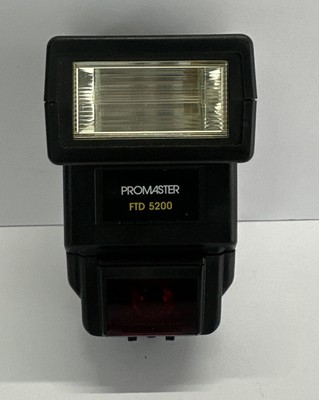 PROMASTER FTD 5200 FLASH   SHOE MOUNT CAMERA FLASH UNIT FOR DSLR & FILM SLR