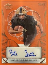 2024 Leaf Trinity Zach Zebrowski Clear Auto Bronze /99 #CA-ZZ1 Football