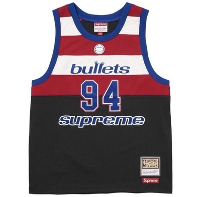 Supreme x Mitchell & Ness Washington Bullets Basketball Jersey Size Large