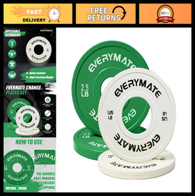 Fractional Weight Plates Set 1.25LB 2.5LB 5LB Olympic Bumper Plates for Strength