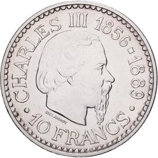 Monaco, Rainier III, 10 Francs, 1966, Paris, Silber, VZ+, Gadoury:MC155, KM:146