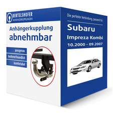G.D.W. Anhängerkupplung abnehmbar für SUBARU Impreza Kombi Typ GD/GG AHK