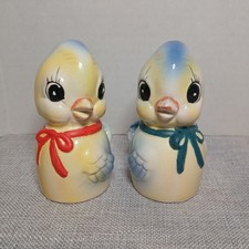 Vintage Anthropomorphic Commodore Blue Bird Salt & Pepper Shaker