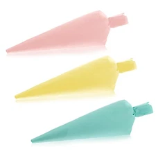 3 PCS Piping Bags Reusable, Silicone 16 Inch Manga Pastelera Small Piping Bag...