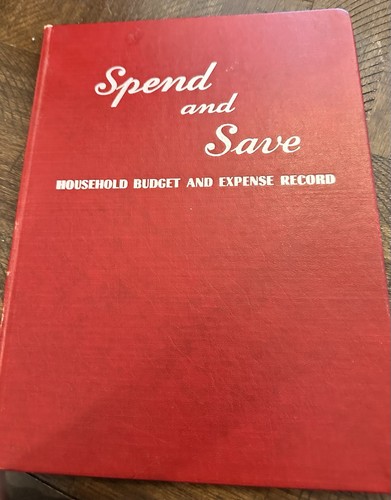 Vintage Wilson & Jones Spend & Save Journal 1952 1950’s Historical Record Keep