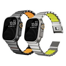 Titanium Strap Metal Silicone Band For Apple Watch Series 11-1 SE Ultra 3 2 49mm