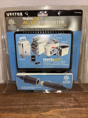 NEW Vector Travelmate AC/DC Converter 120V AC to 12V DC 6AMP 70W Model TVEC004A
