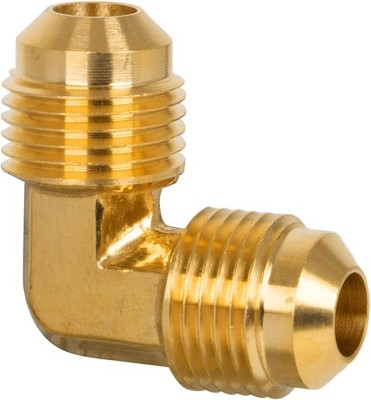 3/8'' Male Flare Brass 90 Degree Elbow Tube Fitting for Propane Fuel Gas