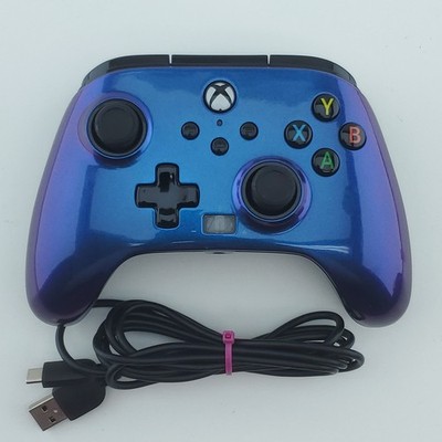PowerA 1521746-01 Wired Controller Nebula Blue Purple For Xbox One, X|S,  PC