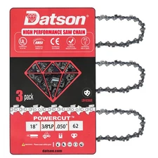 3 PACK 18 Inch Chainsaw Chain Poulan Pro PR4218 /PP4218A/PP3516AVX,Low Kickback