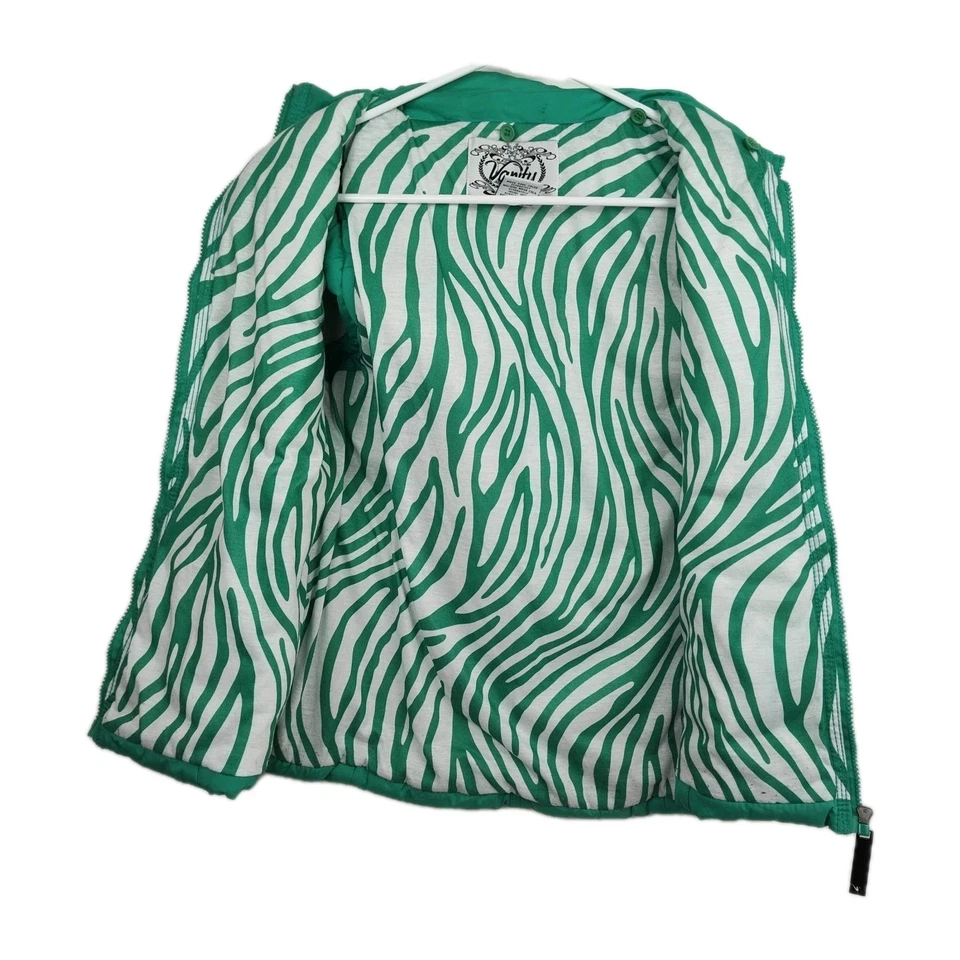 Chaleco acolchado Vanity cremallera completa, mujer talla M, verde, sin mangas Foto 4 de 4