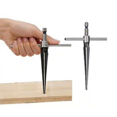 2Pcs Bridge Pin Hole Reamer, 1/8''-1/2'' (3-13mm) 3/16''-5/8'' (5-16mm) T Handl...