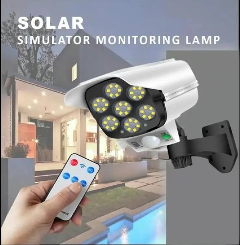 Solar Powered LED Light Dummy Camera Home Garden Security Fake CCTV Surveillance - Picture 3 of 8