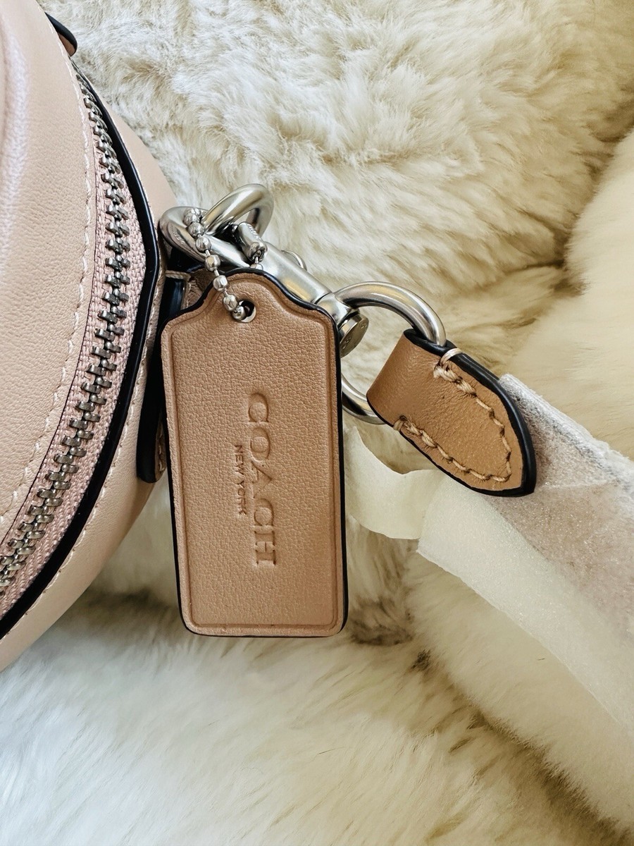 NWT COACH Quilted Leather Heart Crossbody Bag Lh/buff Beige
