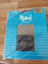 Mistrul 10 denier shiny lace top nylon hold ups. One size