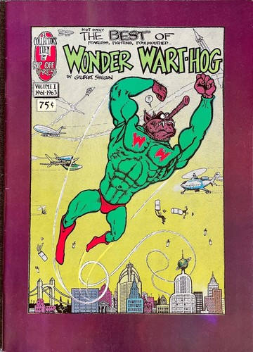 Bouton-broche Ancien WONDER WART-HOG - Gilbert Shelton, 1 1/4 Pouce, Rare Et Collector