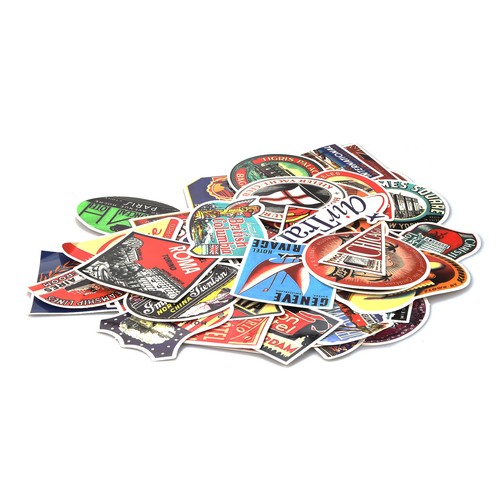 Vintage International Hotel Stickers Creative Graffiti Skateboard Decals - Picture 3 of 11