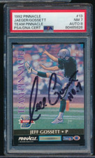 1992Team Pinnacle #13 Jeff Jaeger Jeff Gossett PSA 7 dual signed auto PSA/DNA 8
