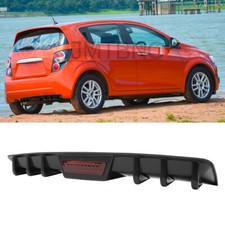 For Chevrolet Sonic Rear Lower Bumper Diffuser Shark Fins Splitter Lip Spoiler For Chevrolet Sonic Rear Lower Bumper Diffuser Shark Fins Splitter Lip Spoiler