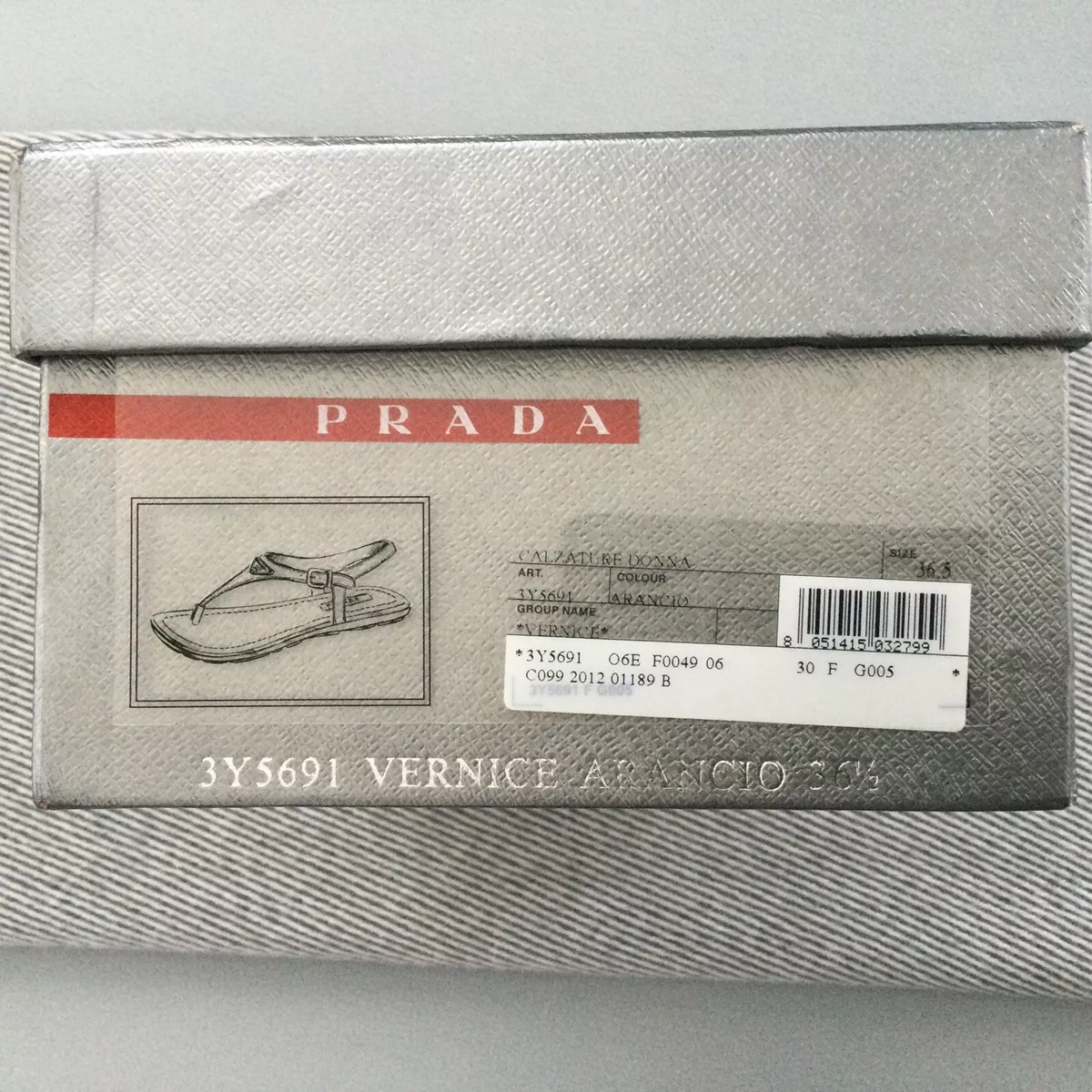 Prada Milano Empty Gift Box Authentic Wallet Box Designer 