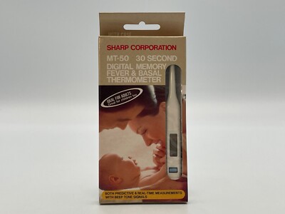 Vintage Sharp Digital Memory Fever & Basal Thermometer NIB Untested