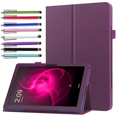Folding Stand Cover for T-Mobile Revvl Tab 5G Tablet Case Auto Wake/Sleep+Stylus