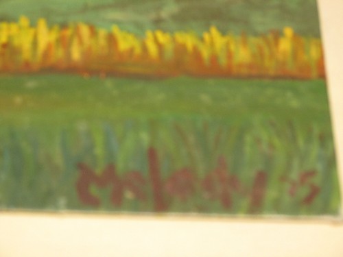 Oil Painting "Saman Tree"~16"x20"~Thin canvas~July 1975~Melody D. Smith~Unframed - Picture 5 of 5