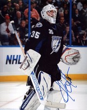 DWAYNE ROLOSON SIGNED 8X10 PHOTO PHOTOGRAPH TAMPA BAY LIGHTNING COA