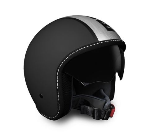 CASCO MOMO DESIGN BLADE NERO OPACO ARGENTO BLACK FR SATIN TG XS | eBay