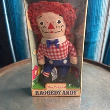 Vintage Knickerbocker The Original Raggedy Andy Doll #0017 In Box Old Box |