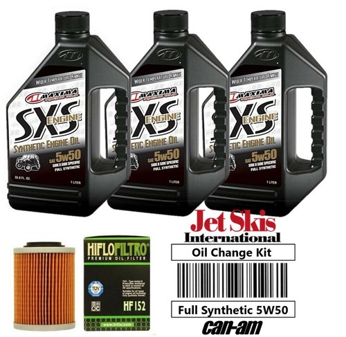 Can Am Outlander Commander & Full Service Oil Change Kit 3 Liters & HiFlo Filter