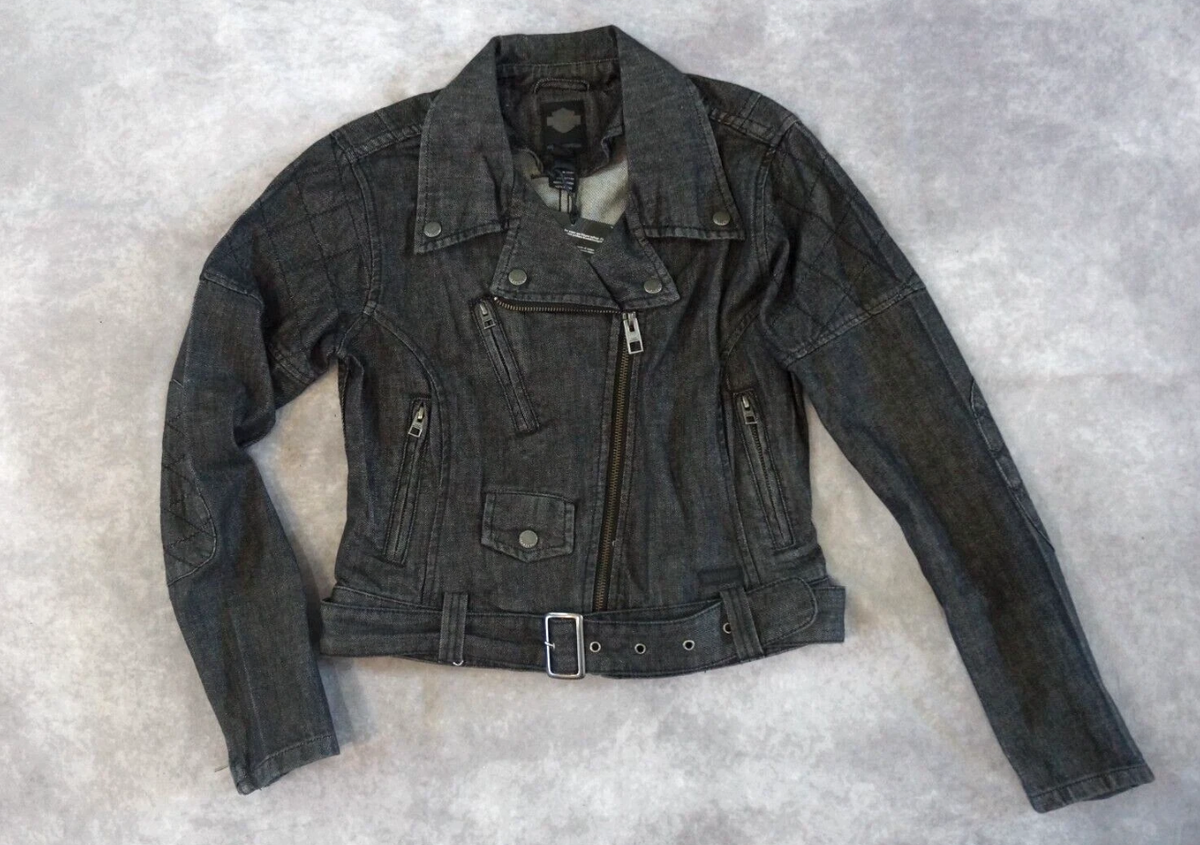 Harley-Davidson Women Slim Fit Denim Biker Black Casual Jean