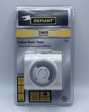 Defiant 544068 Indoor Basic Timer 24-Hour Programmable 1875W Plug-In - White