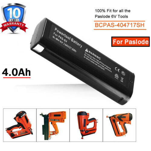 4.0Ah Battery 6V Replace for Paslode 