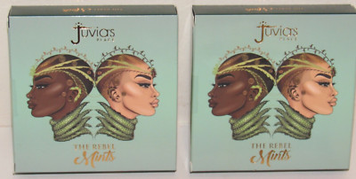 2 Juvia's The Rebel Mint Mints 4 Eyeshadow Palette NIB Green Eye Shadow Lot Set