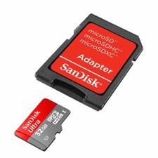 SanDisk Ultra 32GB MicroSDHC C10/UHS1 Memory Card w/Adapter SDSDQU-032G-AFFP-A 