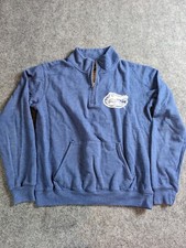 Florida Gators League Triblend Quarter Zip Pullover Sweatshirt Blue Men  s Small