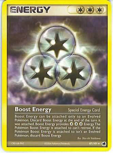 Pokemon Card - Dragon Frontiers 87/101 - BOOST ENERGY (uncommon) - NM