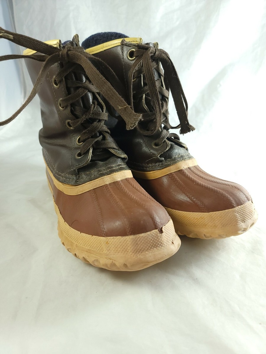 Sorel Kaufman Arctic Pac Hunting Rubber Leather Vintage Duck  display picture 3