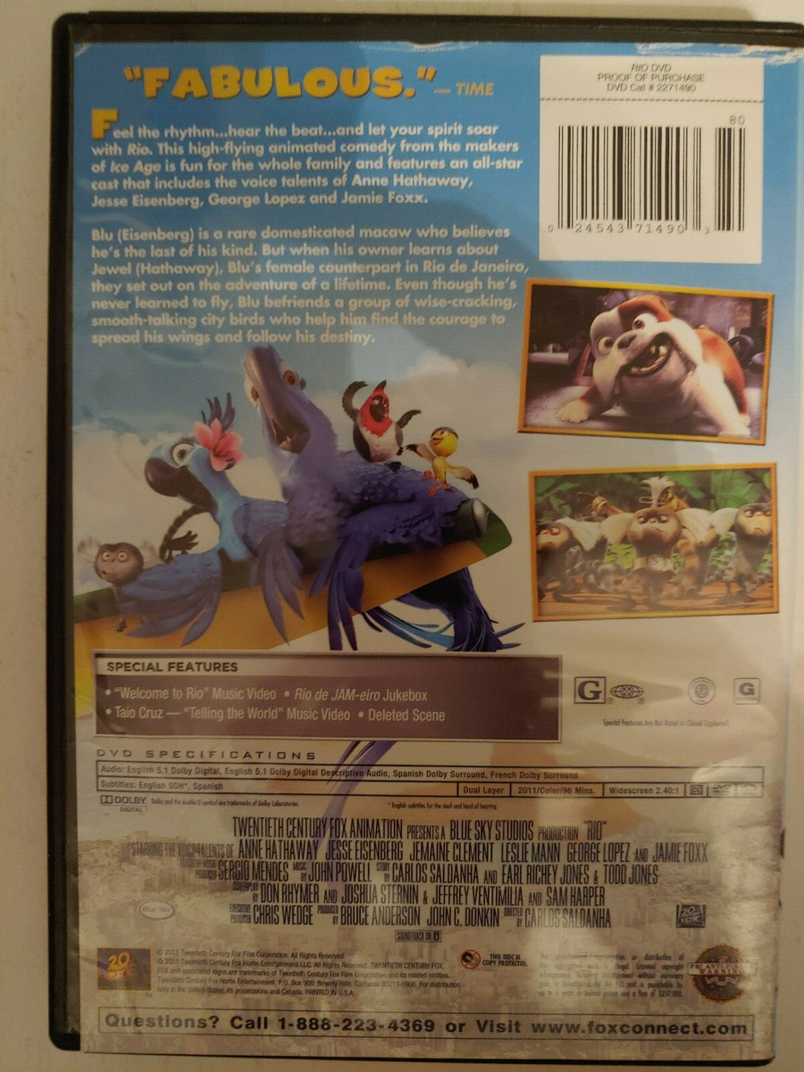 Rio (DVD, 2011) 24543714903| eBay
