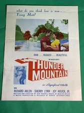 1947 Thunder Mountain Poster Pressbook Vintage Cinema Western Action 40&rsquo;s AG