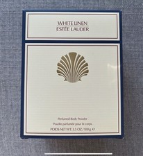 NIB Estee Lauder WHITE LINEN Perfumed Body Powder, 3.5 oz/100g