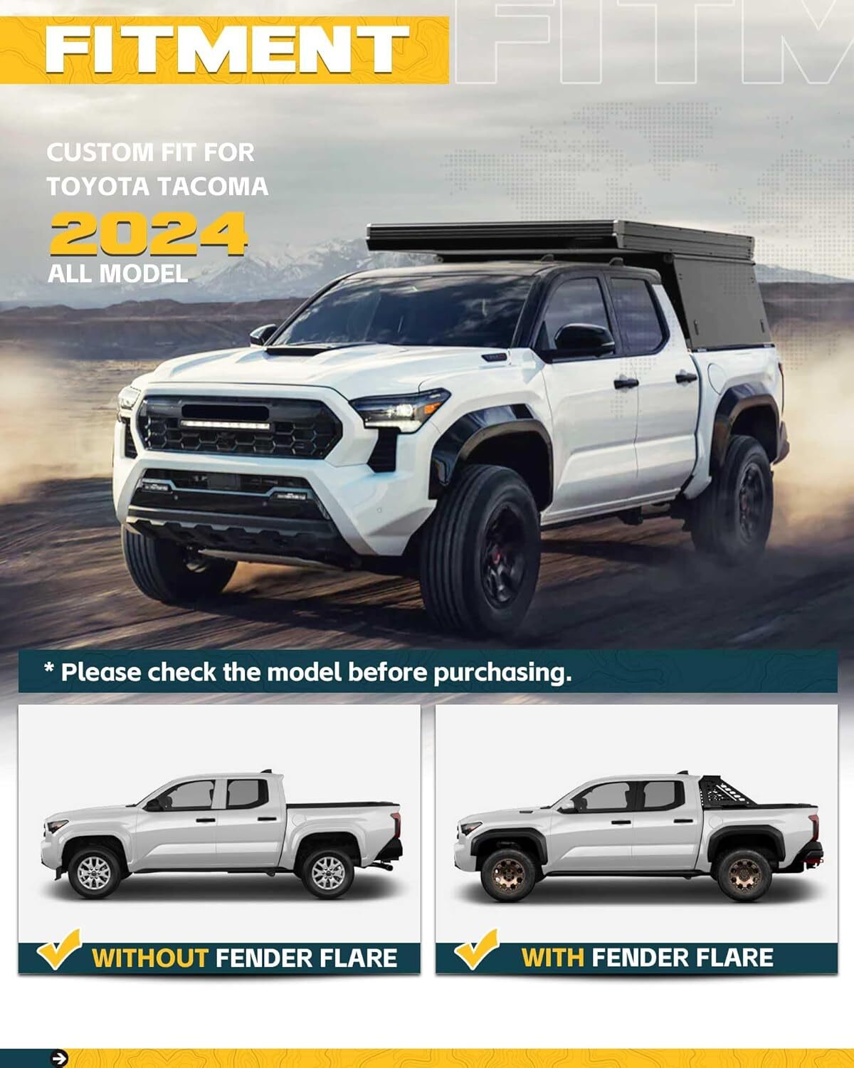 Truck Mud Flap For Toyota Tacoma 2024 2025 2026 SR SR5 TRD Sport Limited Mudflap