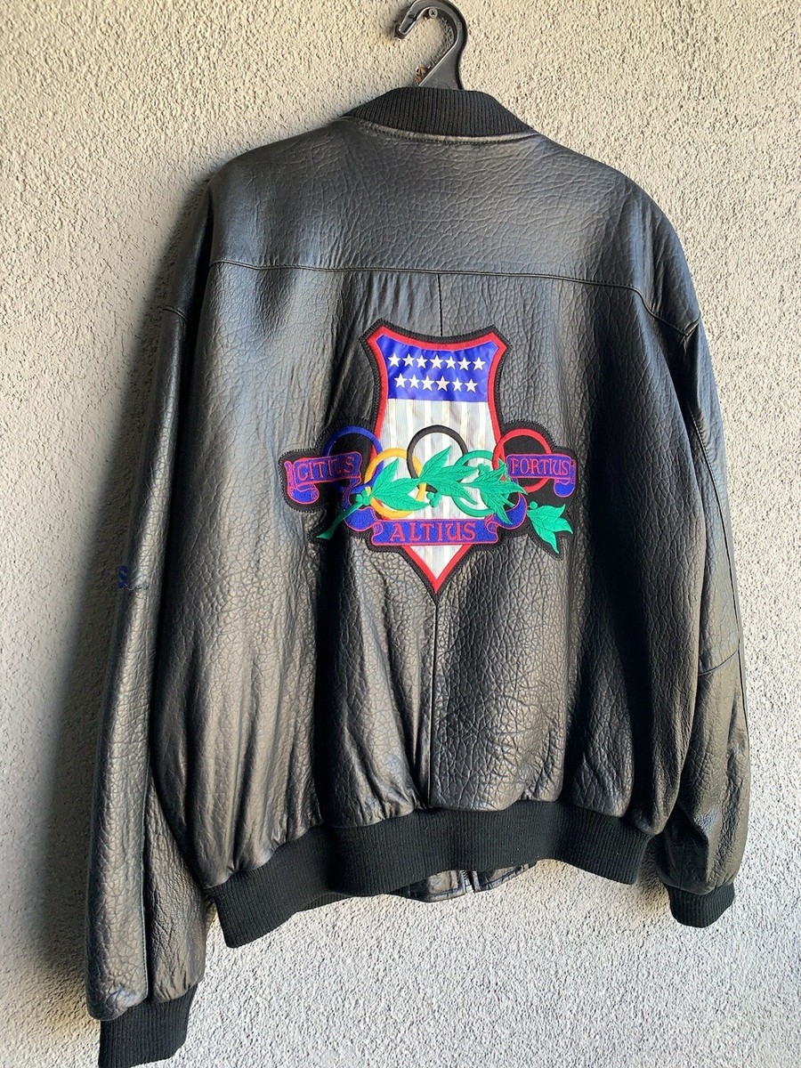 Adidas Olympic Leather Jacket Vintage | eBay