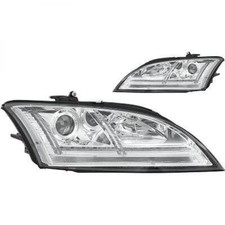 Coppia FARI FANALI ANTERIORI TUNING Audi TT 2006- 2010 XENON D1S + AFS DRL LED