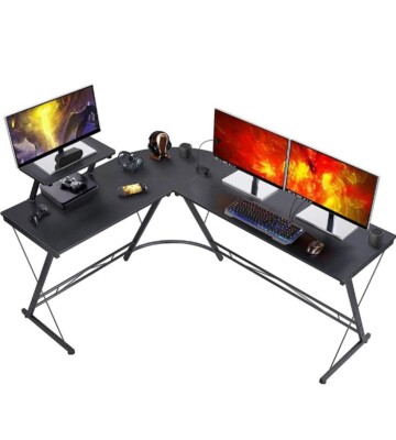 Scrivania Da Gioco Con Mensola Per Monitor Portabicchieri Gancio Per Cuffie Cestino Portaoggetti Tavolo Largo