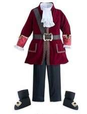 Disney Captain Hook Costume for Boys Peter Pan Size Multi-size 